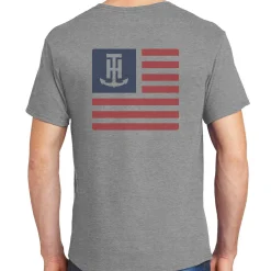 T-H Marine Tees-Gray Flag T-Shirt