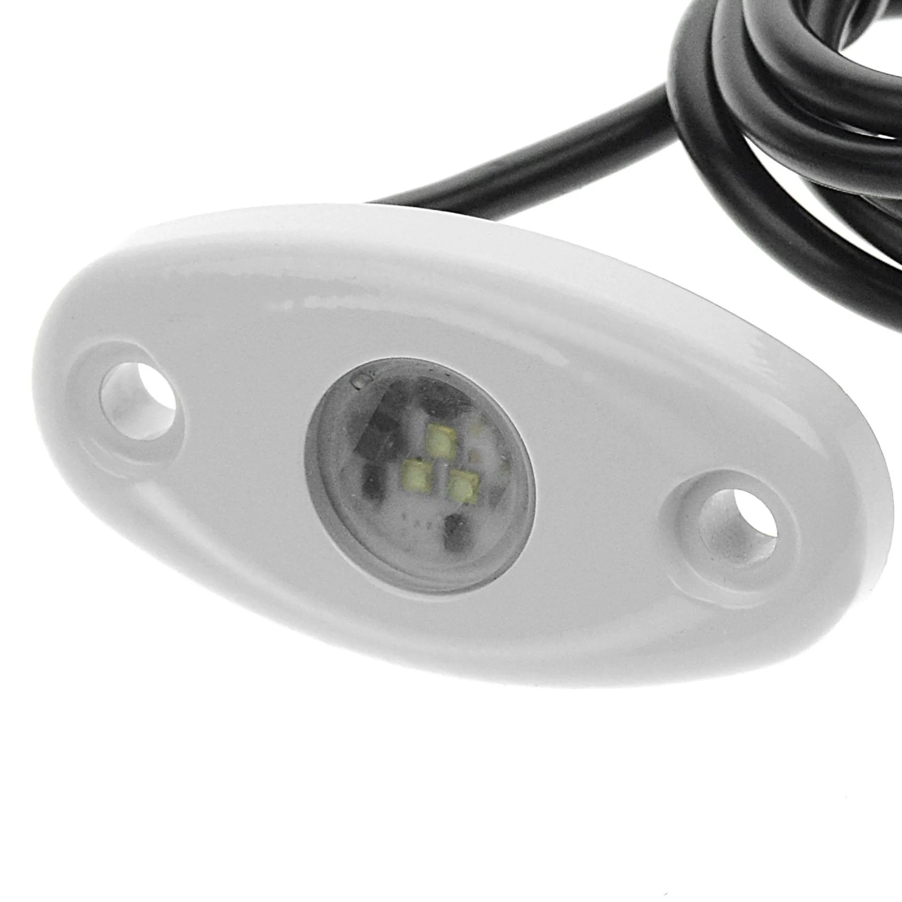 T-H Marine Led Lighting-High Intensity Oval LED Courtesy Light/Rock Light