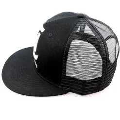 T-H Marine Hats|Closeouts-Large Black Logo Flatbill Hat