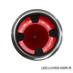 T-H Marine Boating Accessories|Led Lighting-LED Lighted No Step Stainless Steel Cup Holder with Insert