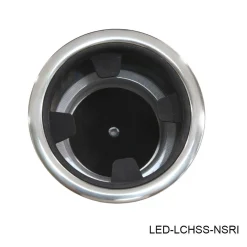 T-H Marine Boating Accessories|Led Lighting-LED Lighted No Step Stainless Steel Cup Holder with Insert