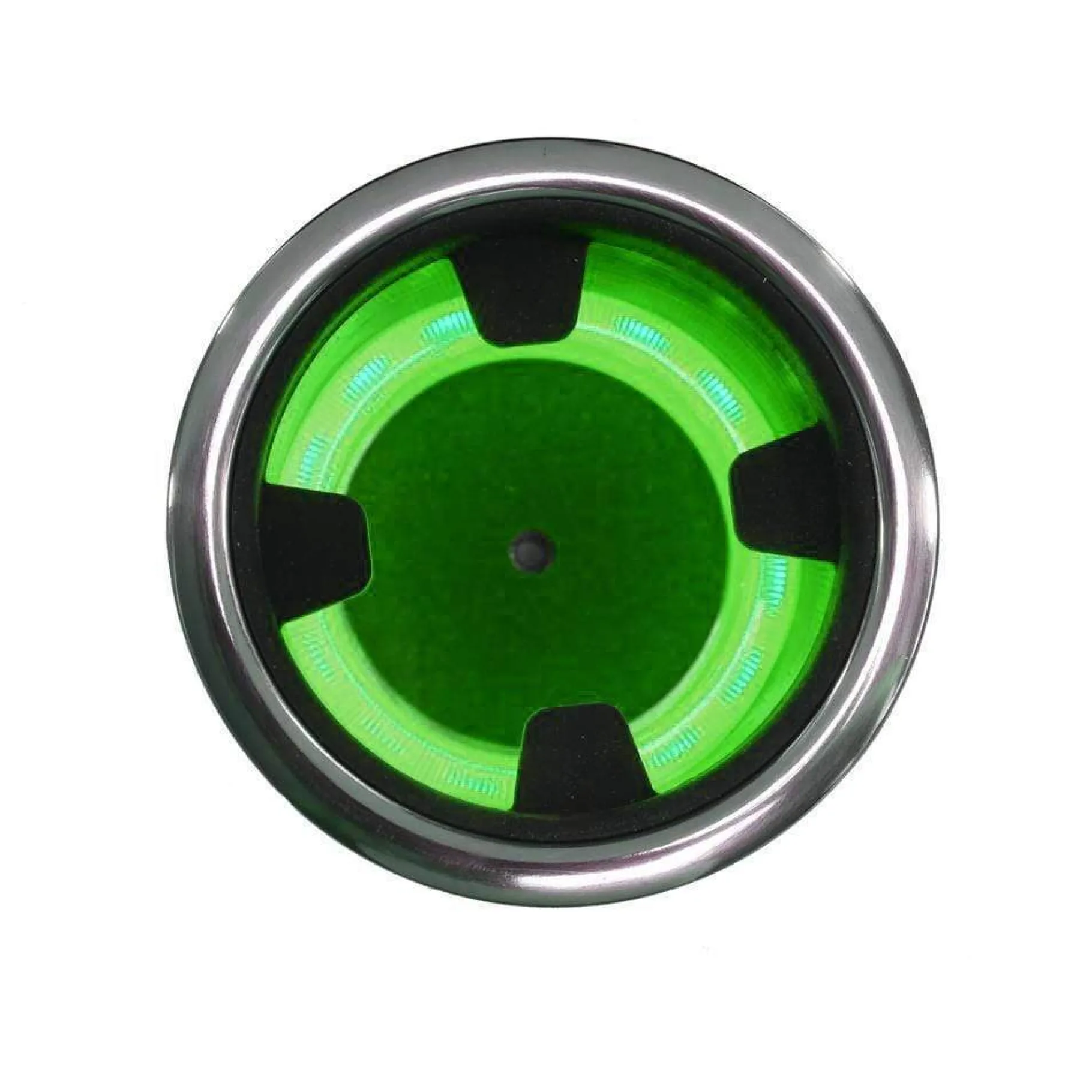 T-H Marine Boating Accessories|Led Lighting-LED Lighted No Step Stainless Steel Cup Holder with Insert