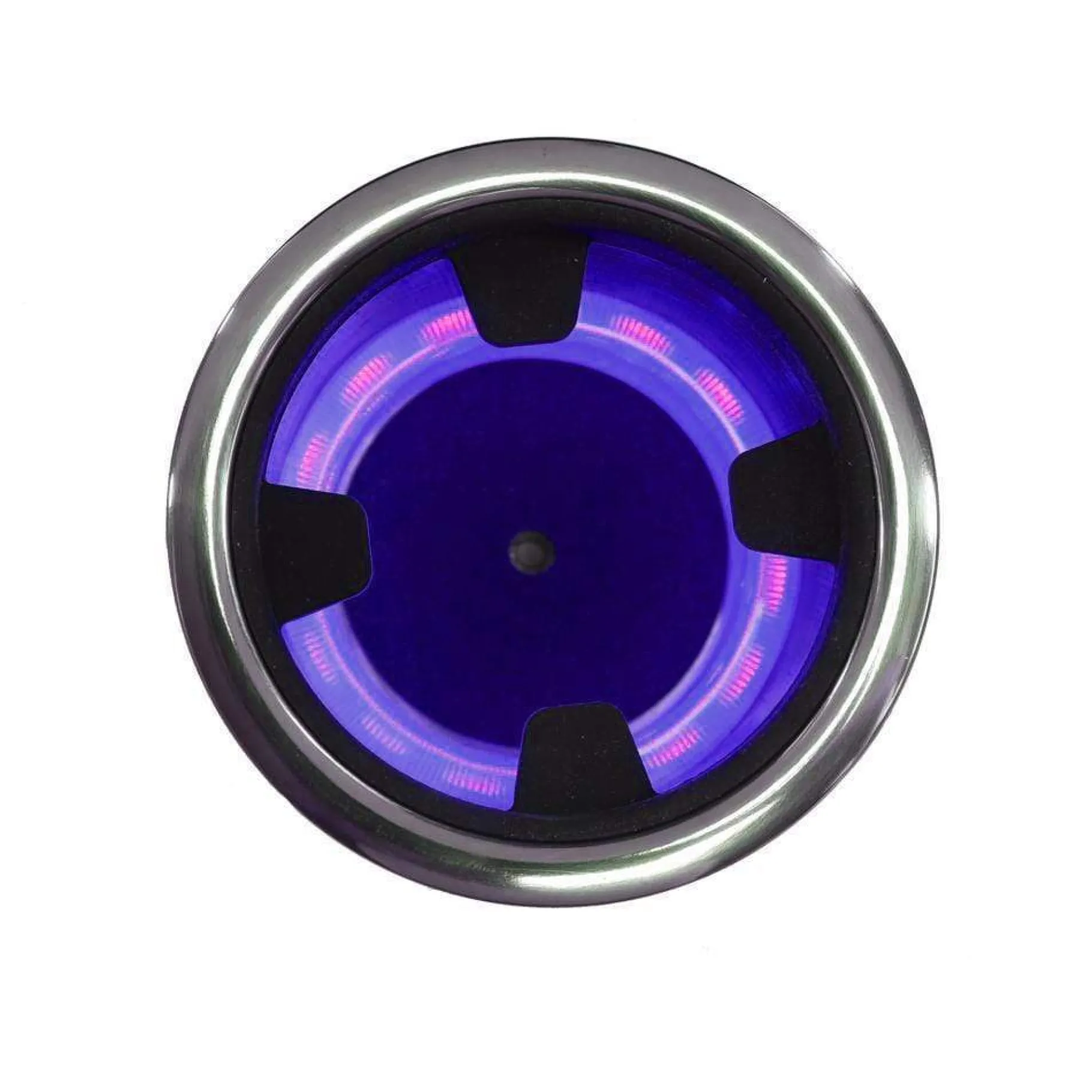 T-H Marine Boating Accessories|Led Lighting-LED Lighted No Step Stainless Steel Cup Holder with Insert