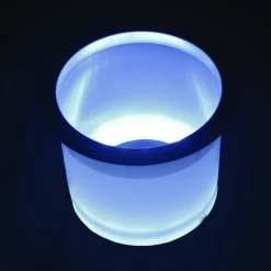 T-H Marine Organization|Boating Accessories-LED Lighted Stainless Steel Rim Drink Holder