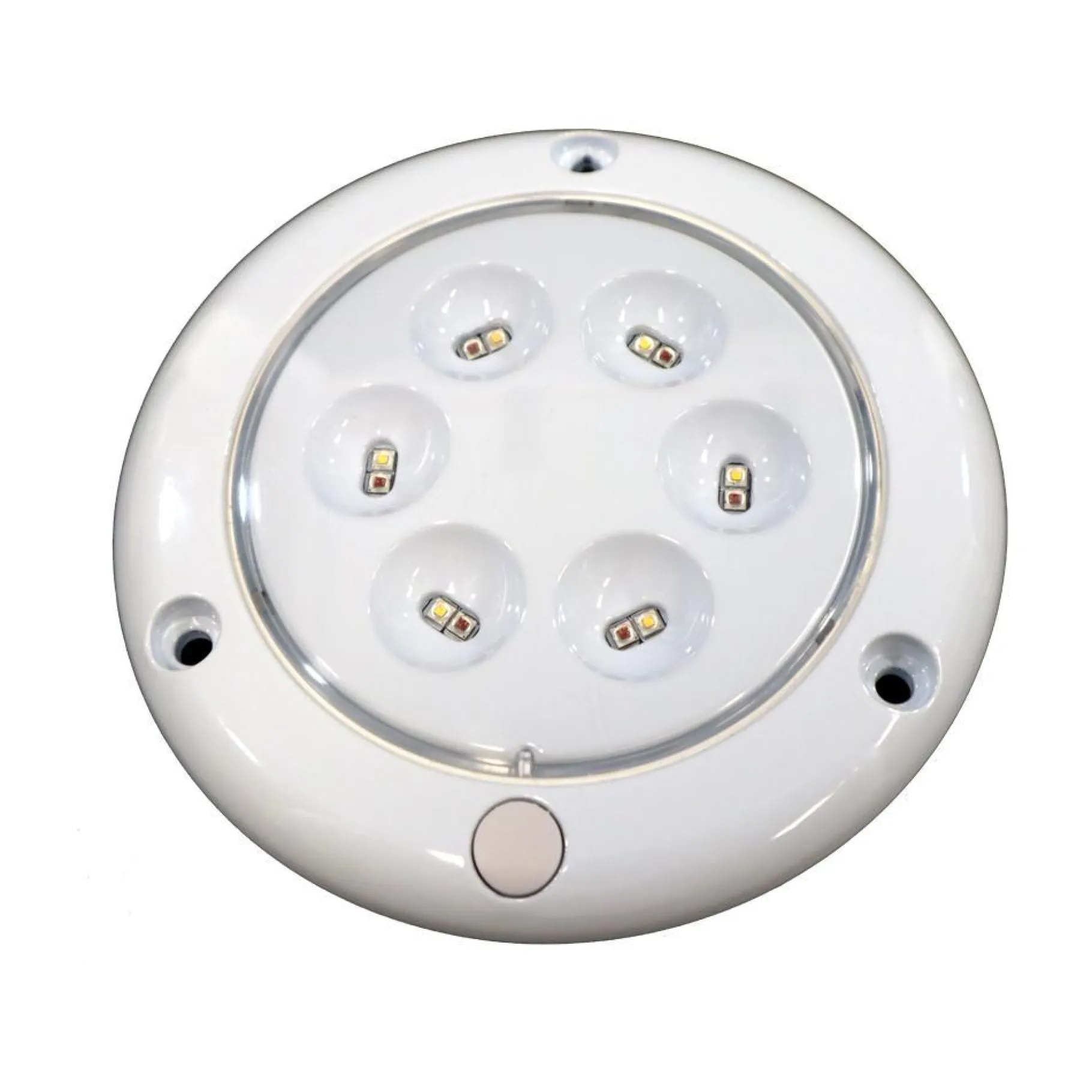 T-H Marine Led Lighting-LED Low Profile Aluminum Housing Round Dome