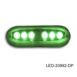T-H Marine Led Lighting-6-LED Underwater Light, Fully Encapsulated, Oblong
