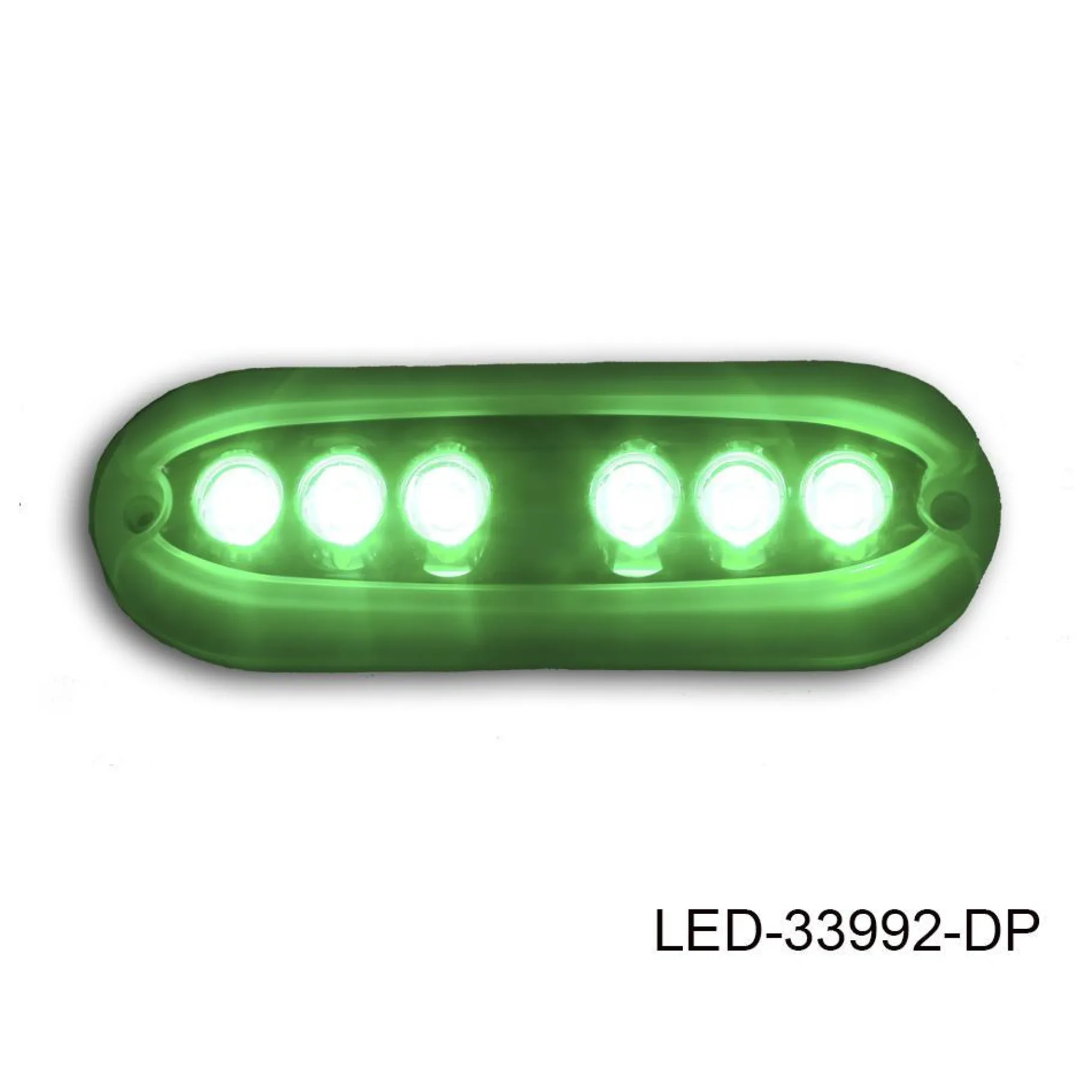 T-H Marine Led Lighting-6-LED Underwater Light, Fully Encapsulated, Oblong