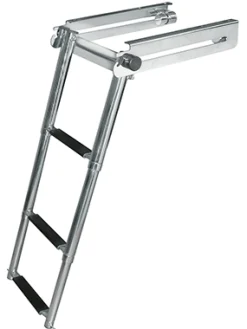 JIF Marine Ladders-Locking Side Mount Telescoping Ladder - 3-Step