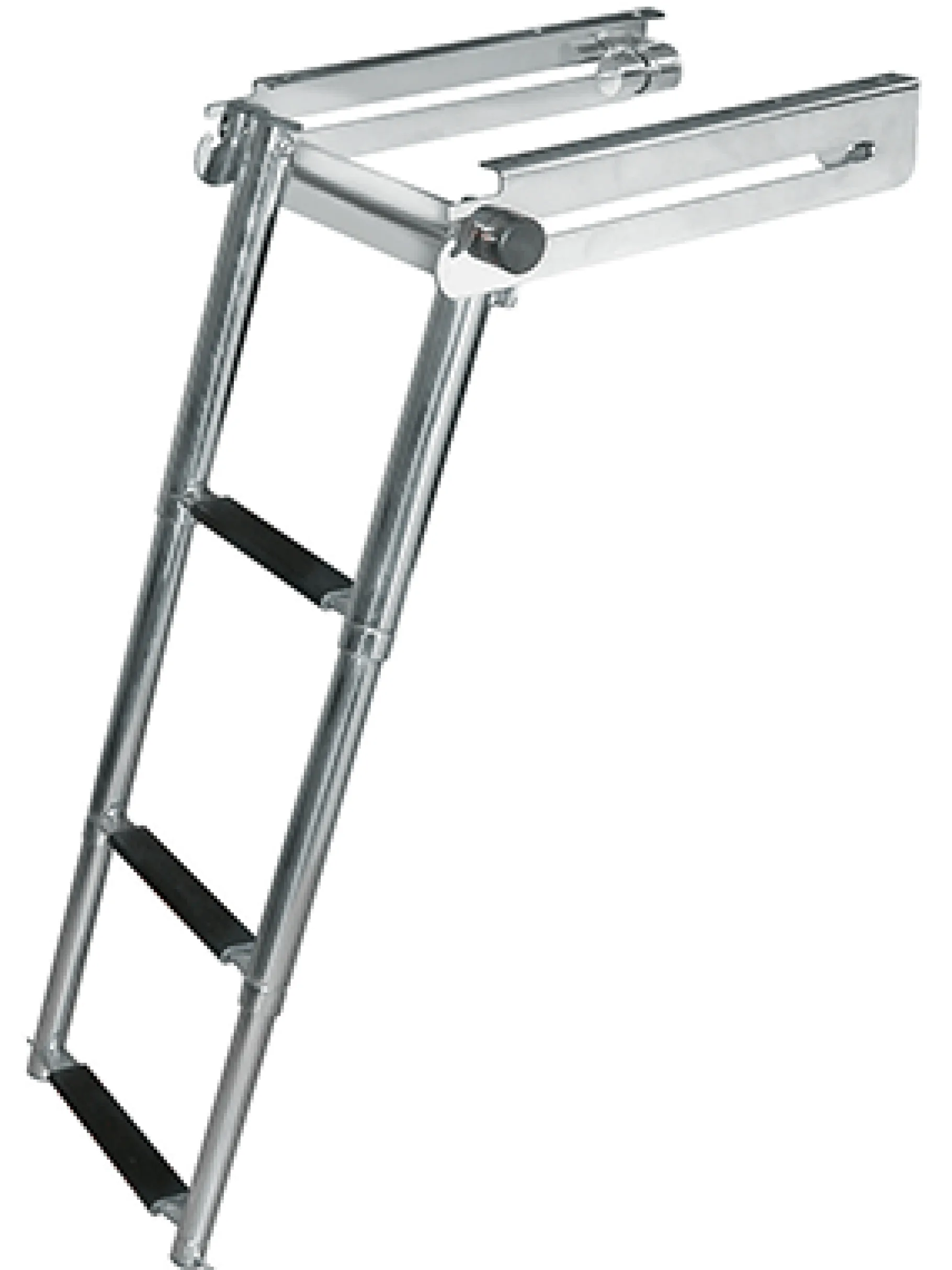 JIF Marine Ladders-Locking Side Mount Telescoping Ladder - 3-Step