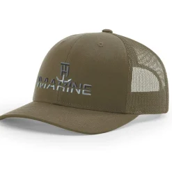 T-H Marine Hats-Loden Green Large Logo Snapback Hat