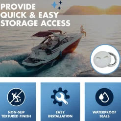 T-H Marine Organization|Hatches, Plates & Lids-Low Profile Twist Out Deck Plates