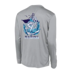 T-H Marine Tees-Marlin Long Sleeve Performance T-Shirt