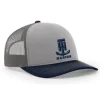 T-H Marine Hats|Closeouts-Navy and Grey Logo Snapback Hat