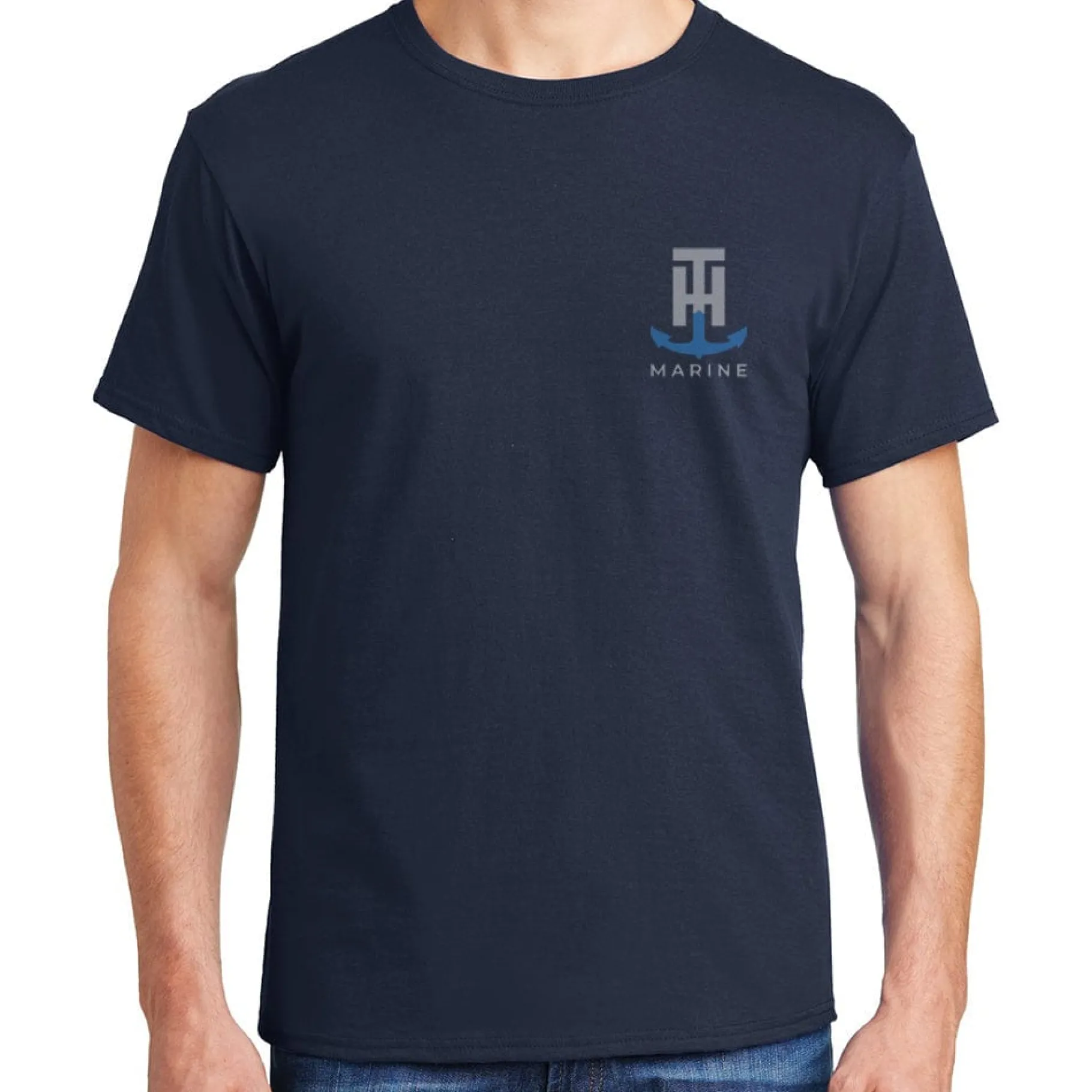 T-H Marine Tees-Navy Reel This In T-Shirt