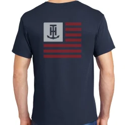 T-H Marine Tees-Navy Flag T-Shirt