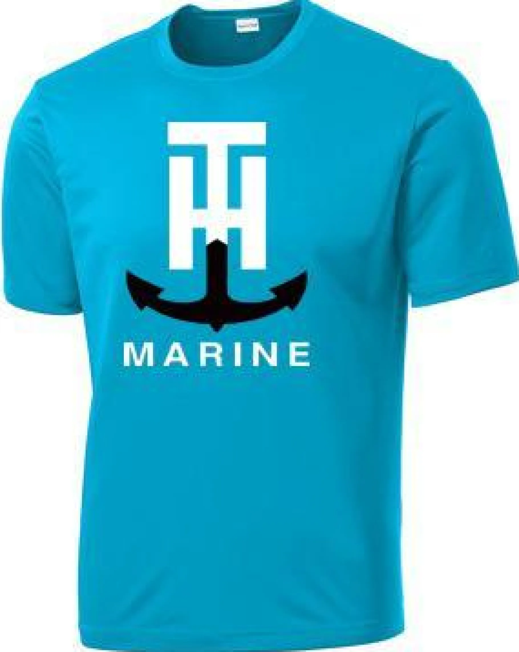 T-H Marine Tees-Neon Blue Short Sleeve Performance T-Shirt