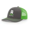 T-H Marine Hats-Neon Green Logo Snapback Hat