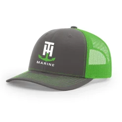 T-H Marine Hats-Neon Green Logo Snapback Hat