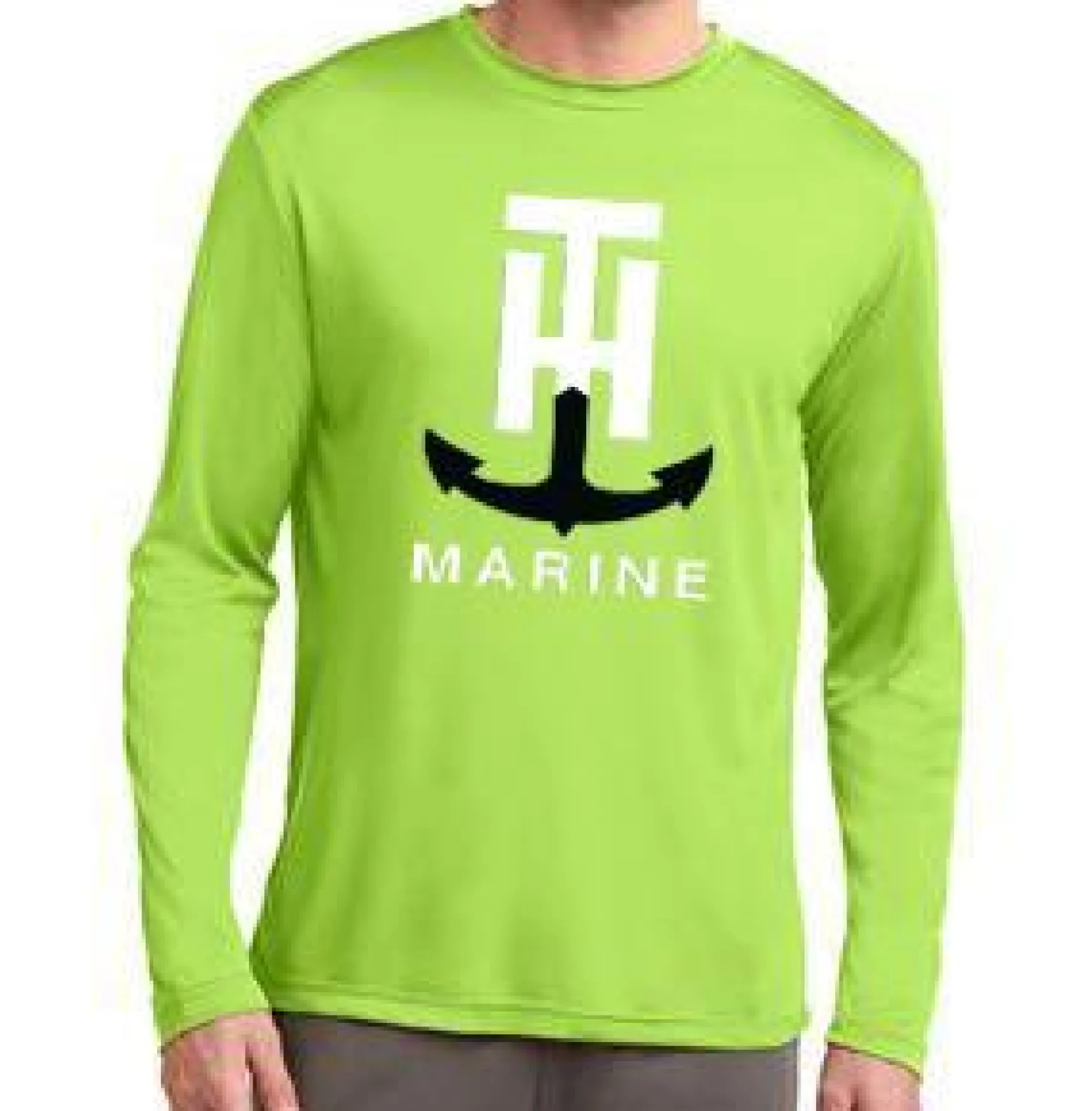 T-H Marine Tees-Neon Green Long Sleeve Performance T-Shirt