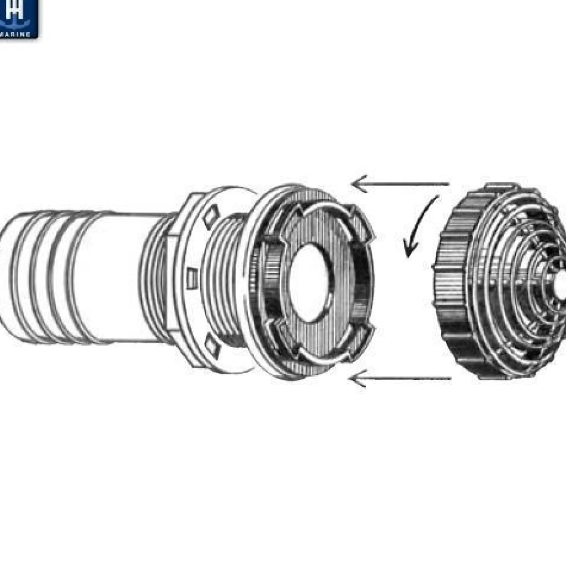 T-H Marine Plumbing & Drains-Overflow Fittings with Filter