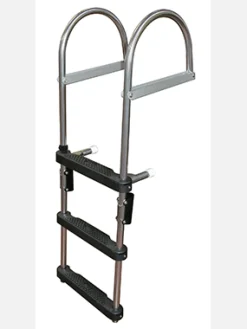 JIF Marine Ladders-Pontoon Folding Transom Boarding Ladder