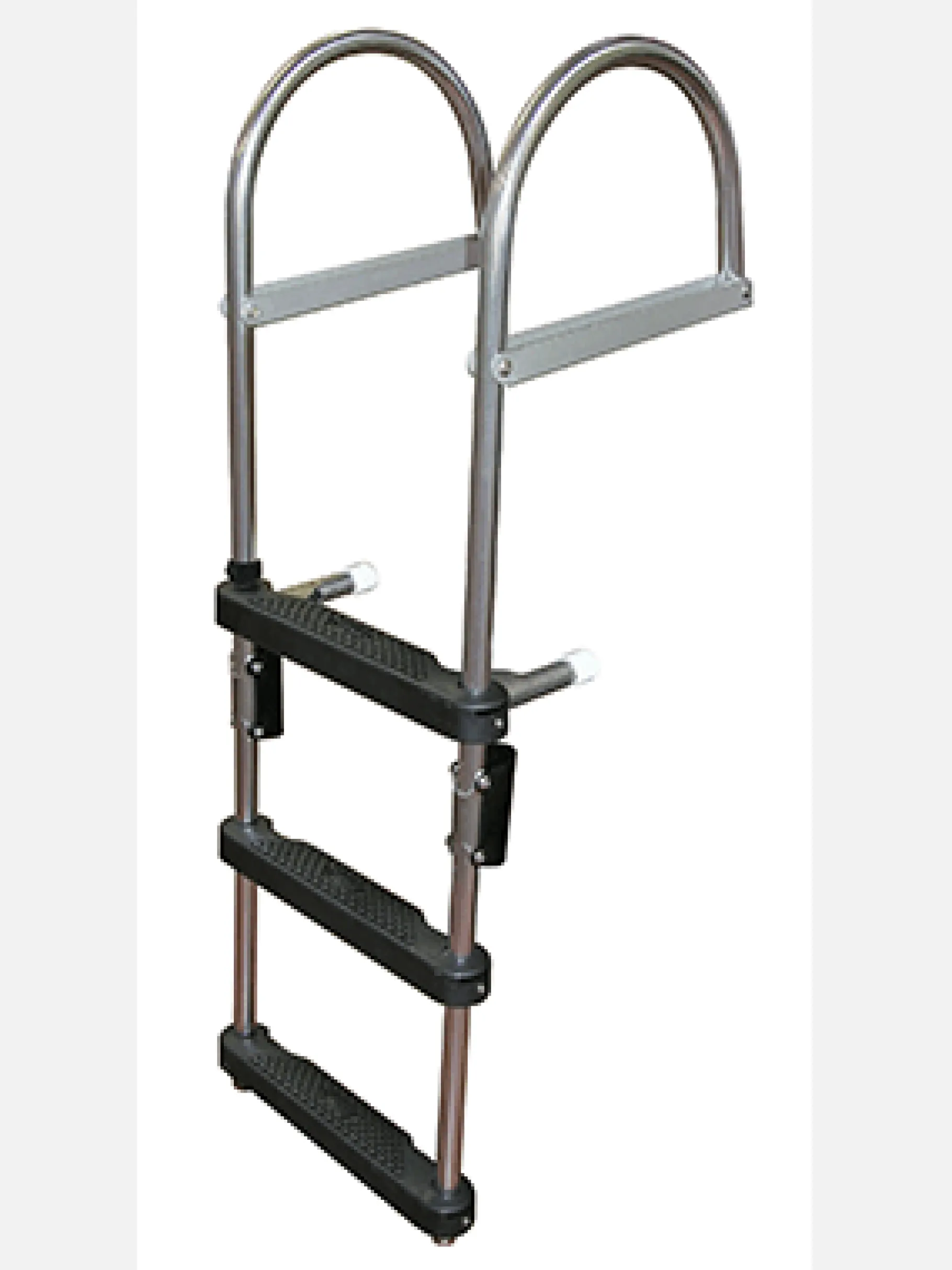 JIF Marine Ladders-Pontoon Folding Transom Boarding Ladder