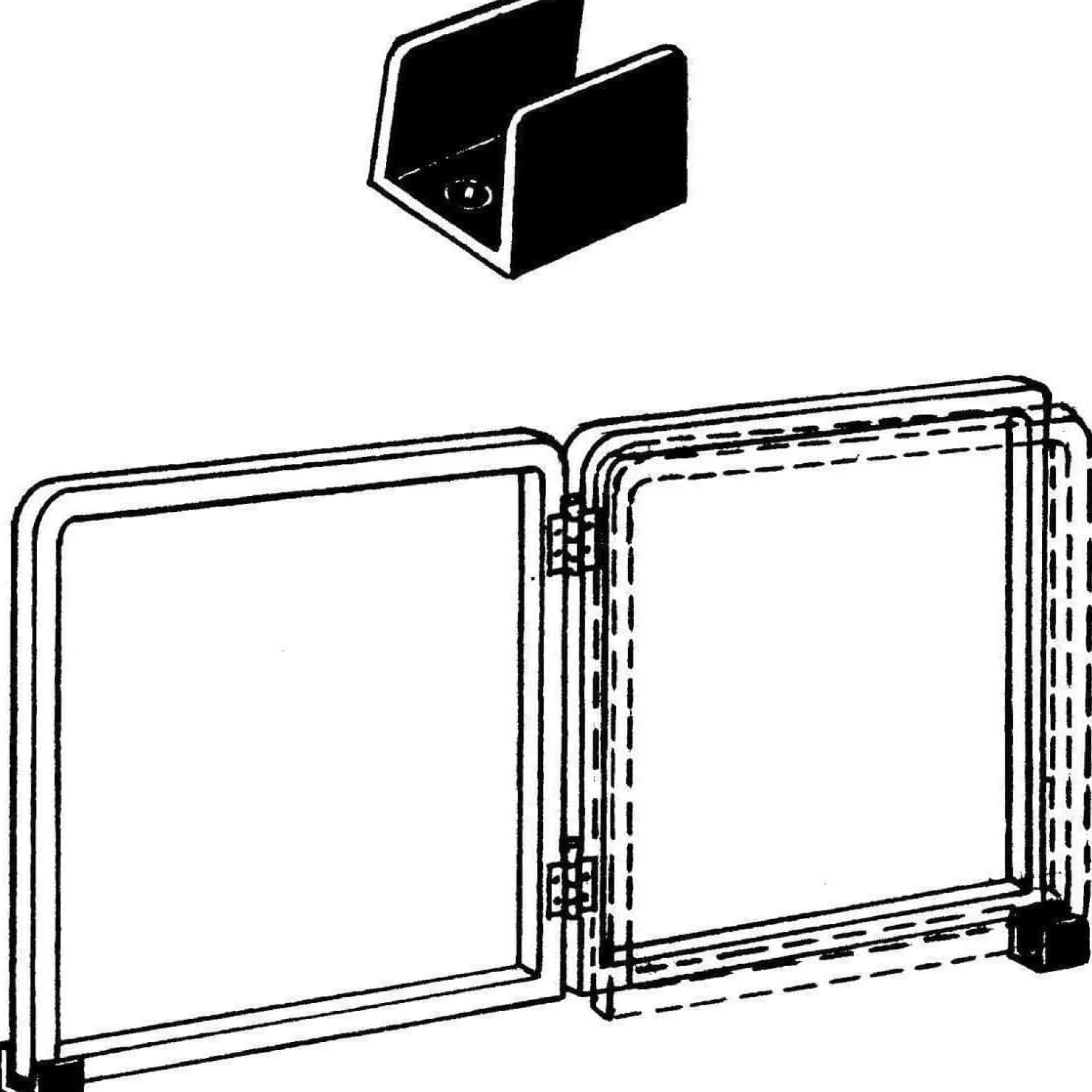 T-H Marine Boating Accessories-Pontoon Gate Holder