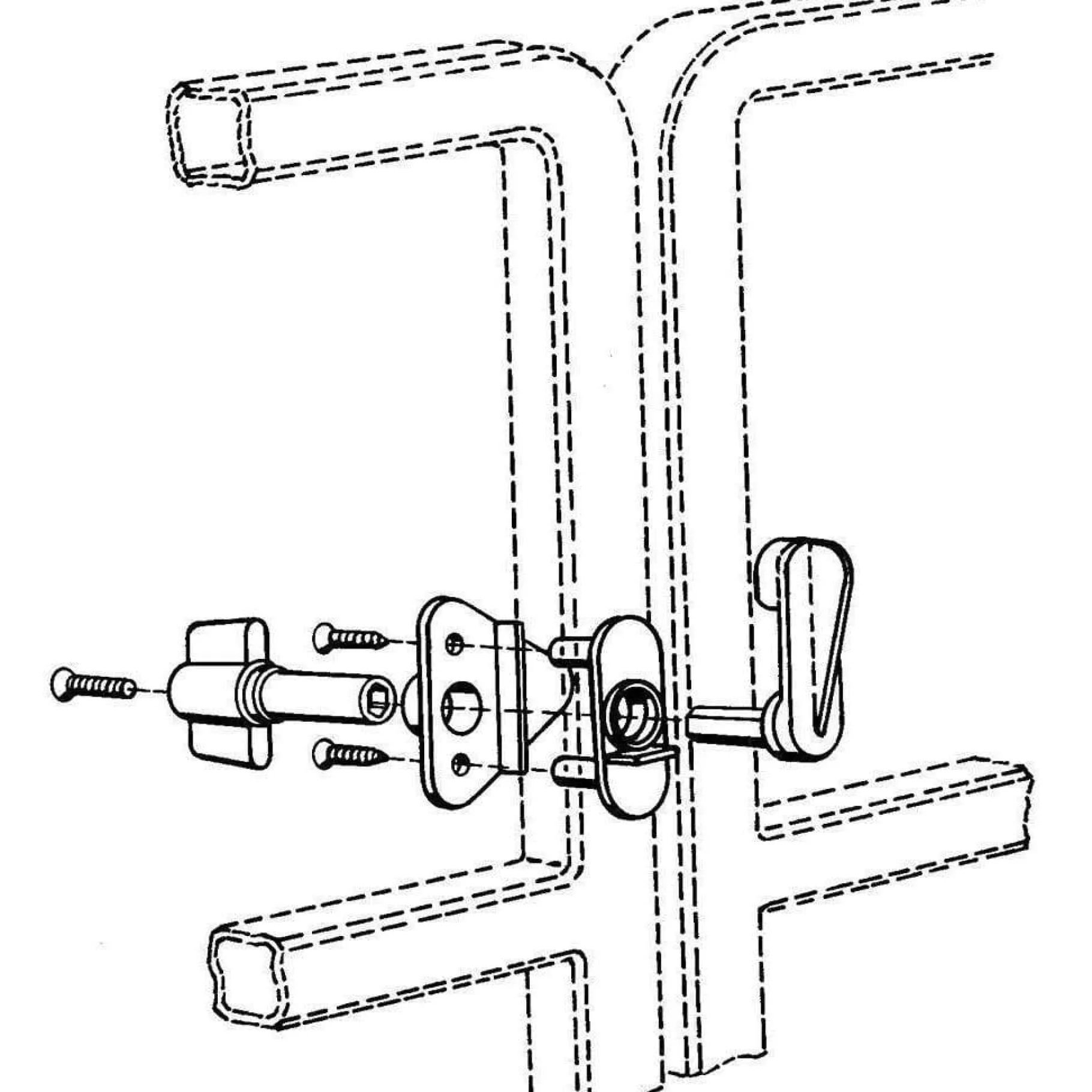 T-H Marine Boating Accessories-Pontoon Gate Latch