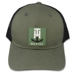 T-H Marine Hats|Closeouts-PVC Patch Logo Snapback Hat
