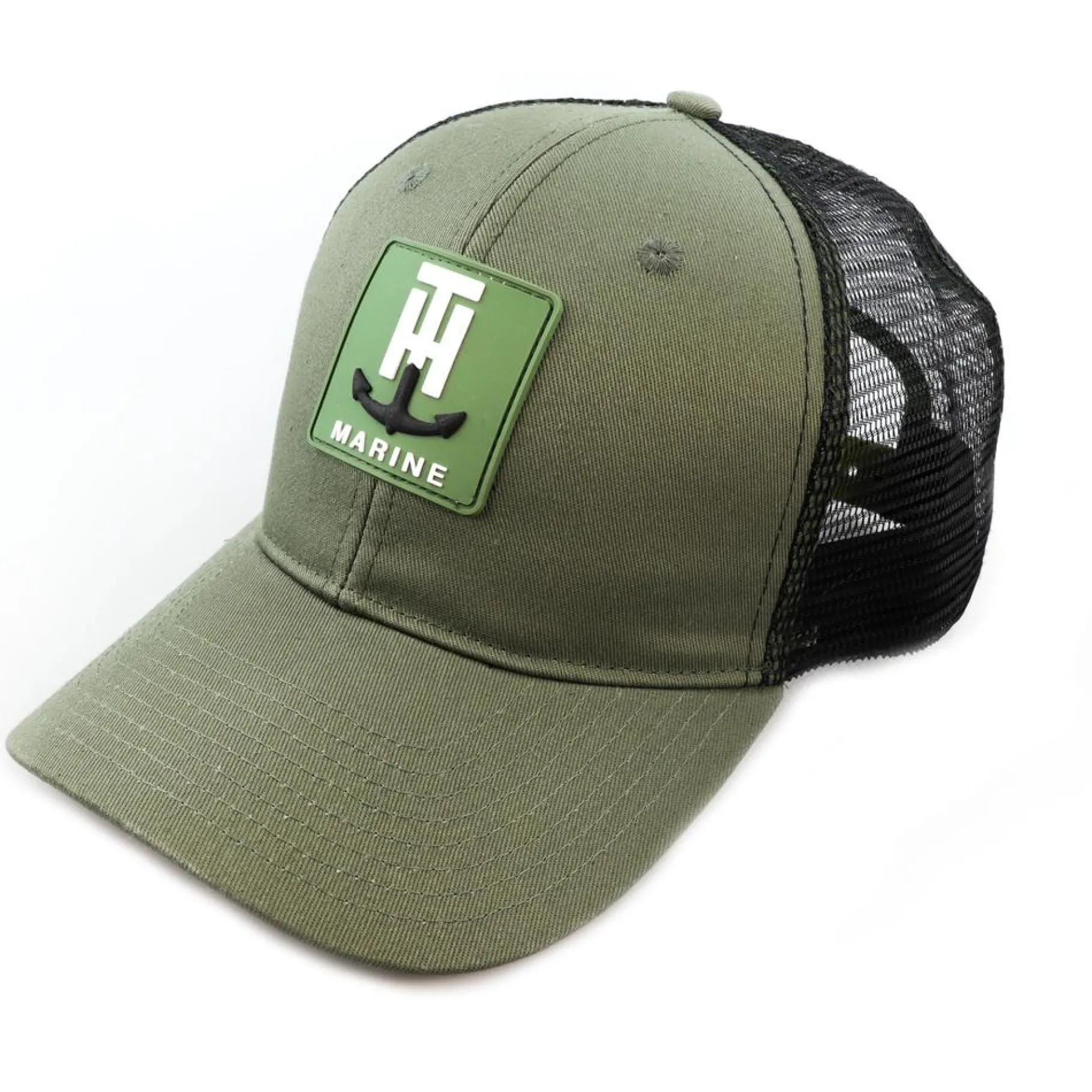 T-H Marine Hats|Closeouts-PVC Patch Logo Snapback Hat
