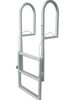 JIF Marine Ladders-Retractable Sliding Dock Lift Ladder - Standard 2" Step