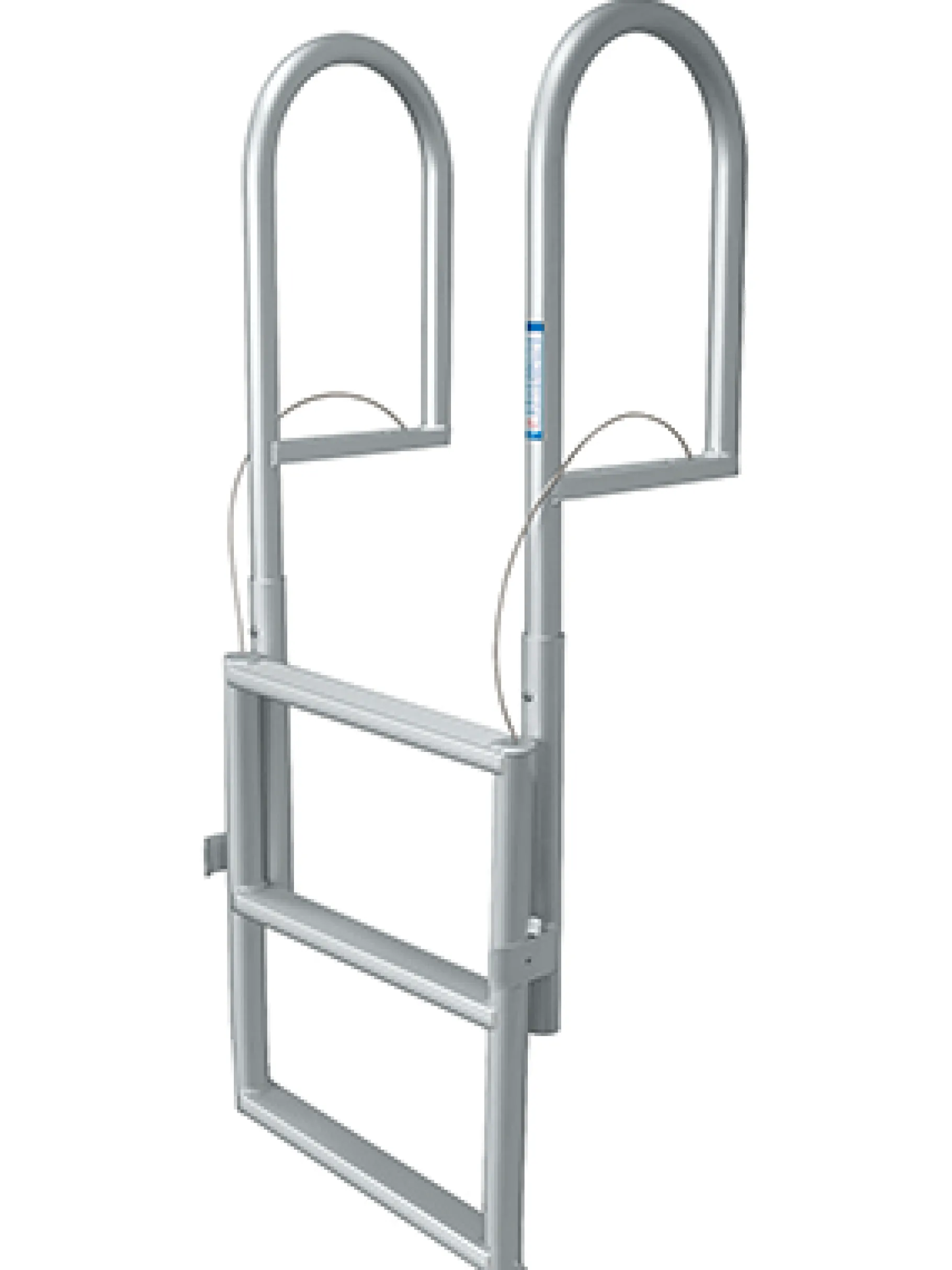 JIF Marine Ladders-Retractable Sliding Dock Lift Ladder - Standard 2" Step
