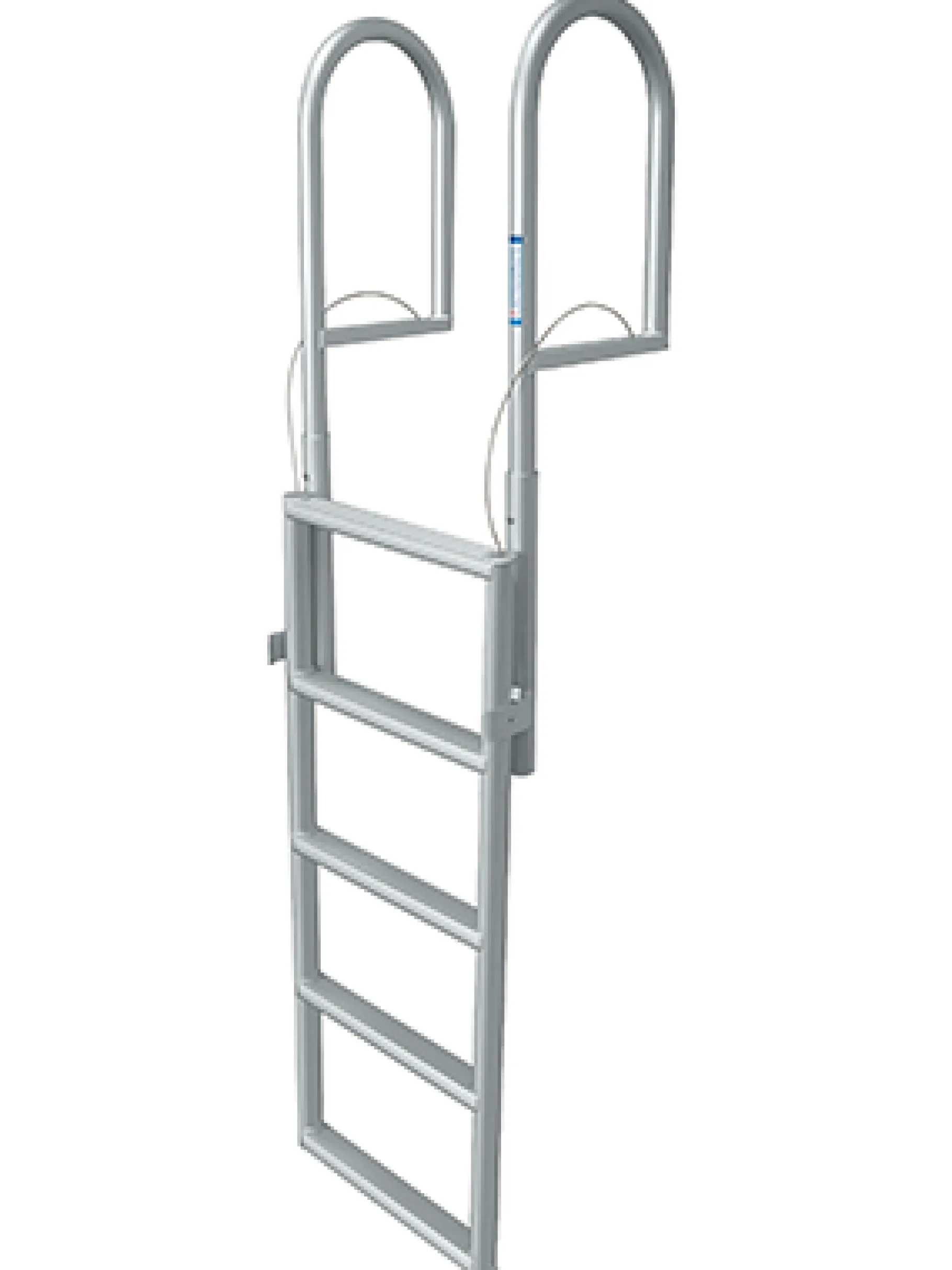 JIF Marine Ladders-Retractable Sliding Dock Lift Ladder - Standard 2" Step