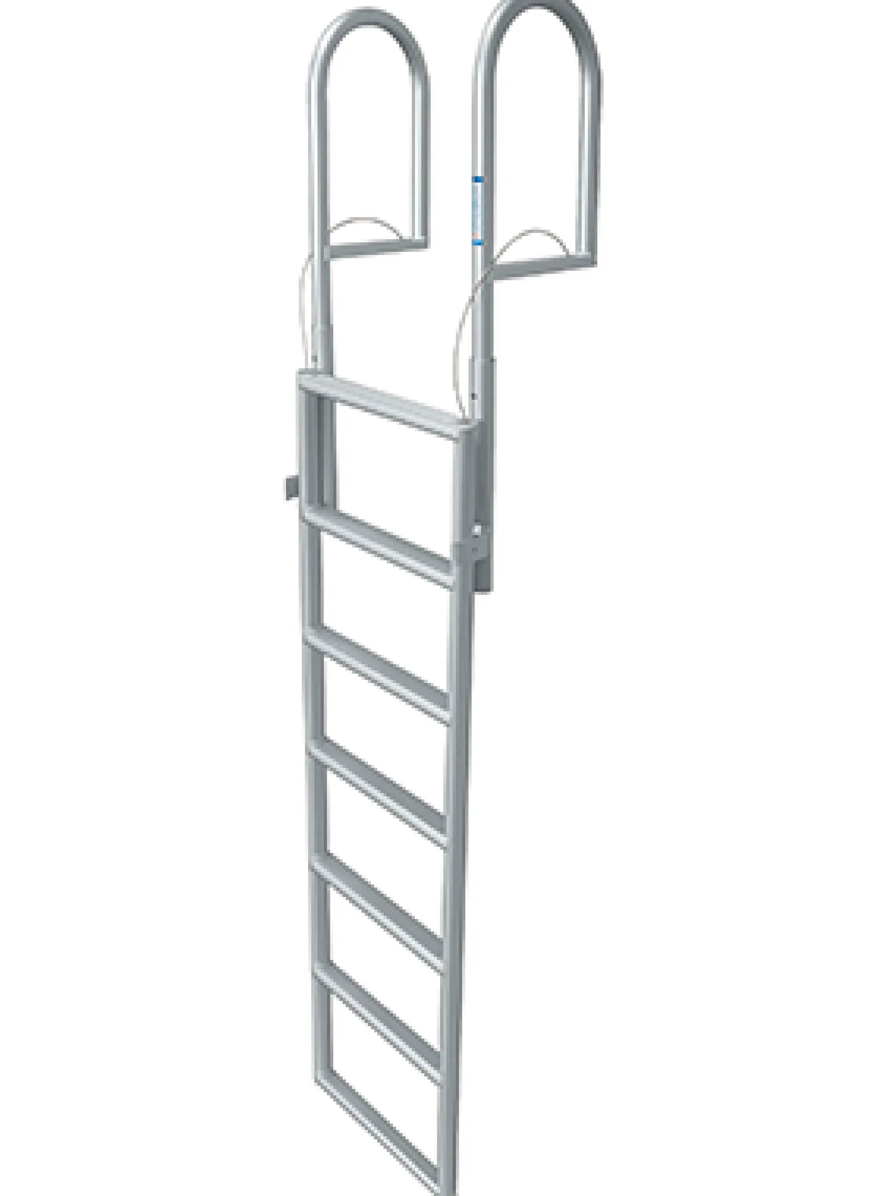 JIF Marine Ladders-Retractable Sliding Dock Lift Ladder - Standard 2" Step