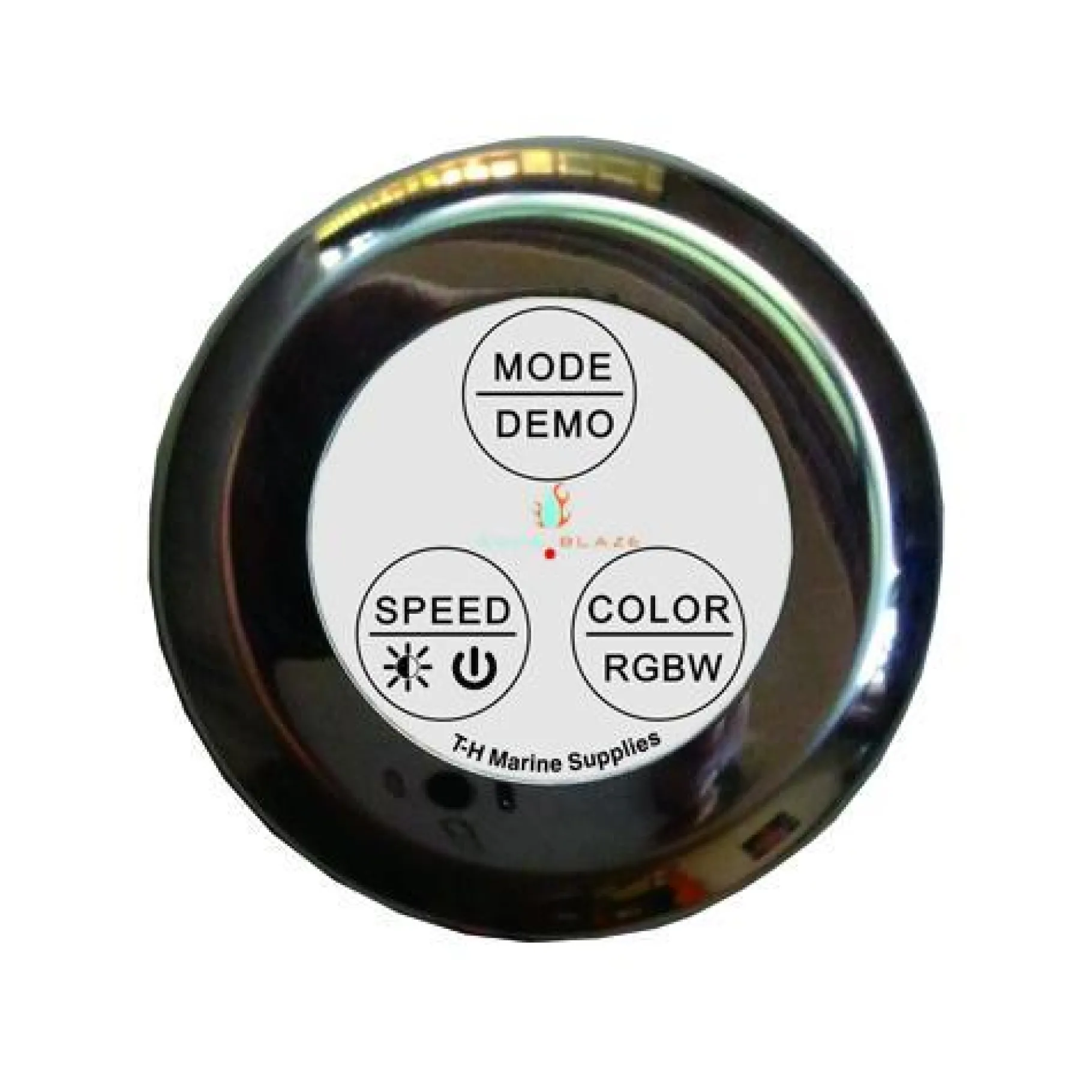 T-H Marine Led Lighting-RGB LED Light Controller / White Face, Dash Mount - IP67