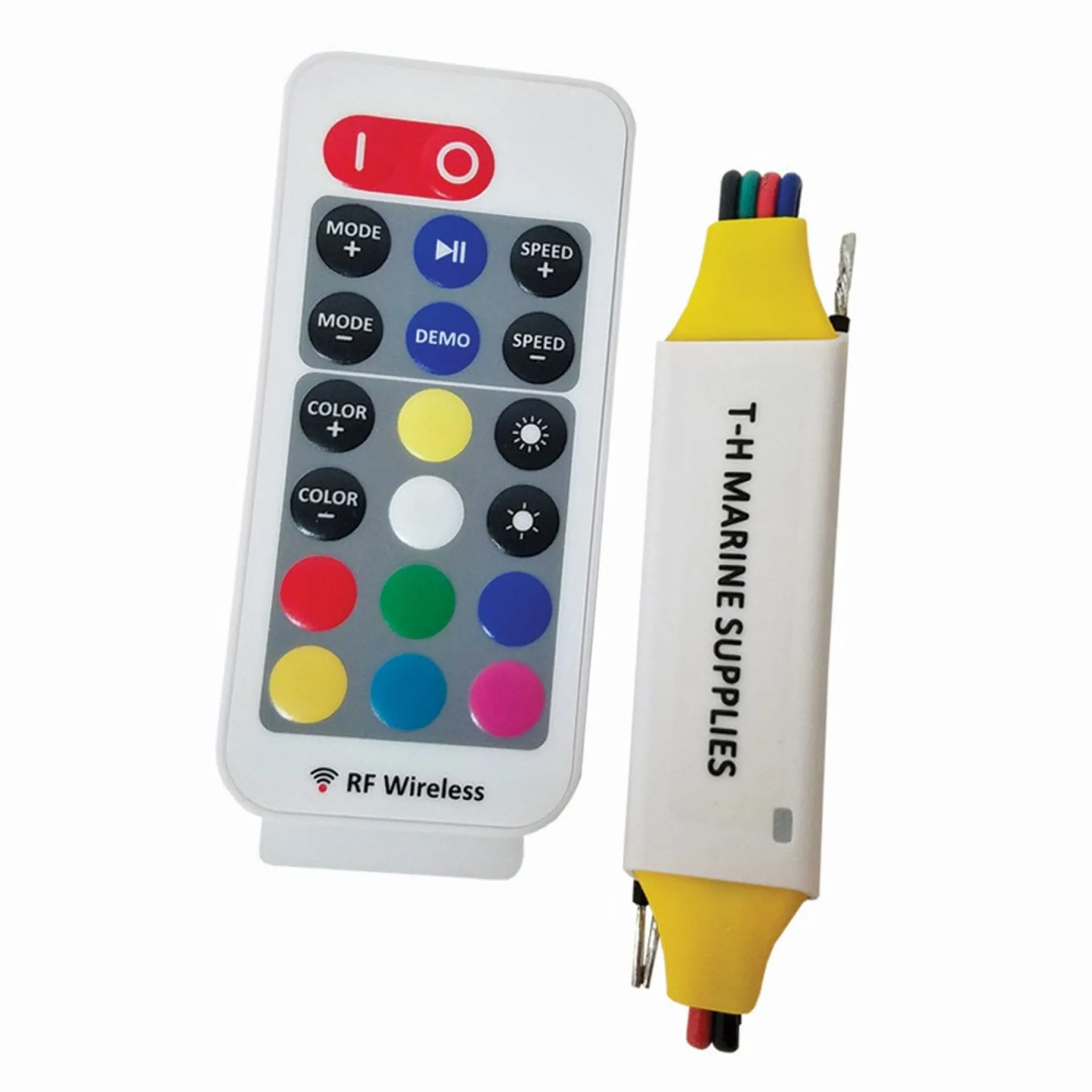 T-H Marine Led Lighting-RGB LED Light Controller (IP68 Waterproof) with Remote Control