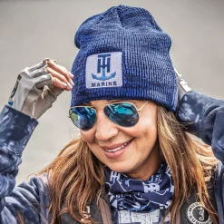 T-H Marine Hats-Royal Blue Logo Beanie