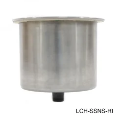 T-H Marine Organization|Boating Accessories-Stainless Steel No Step Cup Holder with Rubber Insert