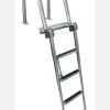 JIF Marine Ladders-Stainless Steel Premium Rear-Entry Pontoon Ladder