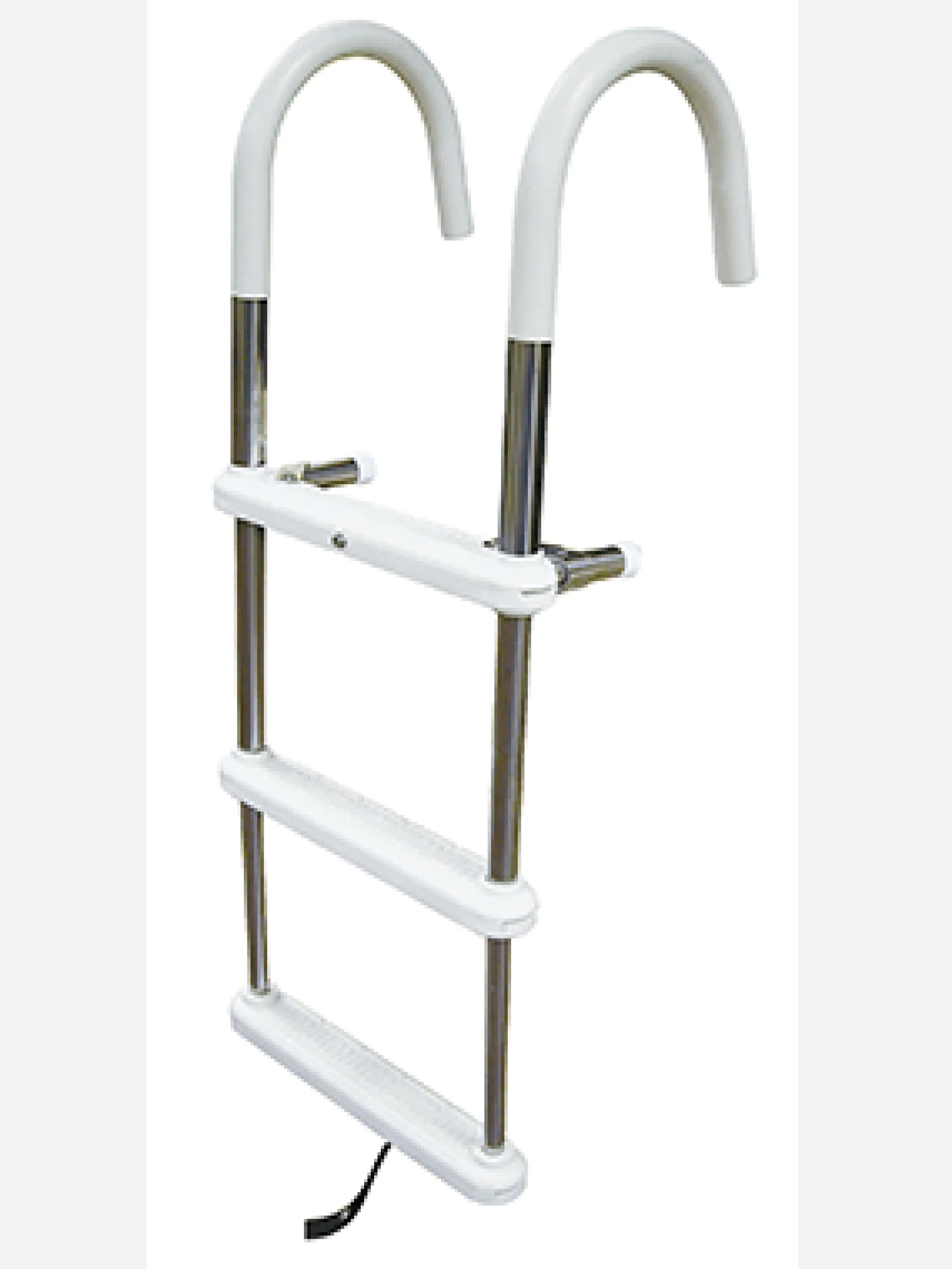 JIF Marine Ladders-Stainless Steel Telescoping Gunwale Hook Ladder - 3-Step