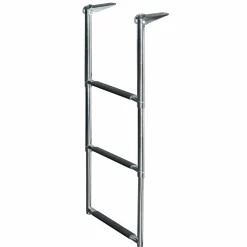 JIF Marine Ladders-Stainless Steel Telescoping Transom Drop Ladder