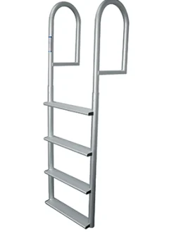 JIF Marine Ladders-Stationary Dock Ladder - Wide 4" Step