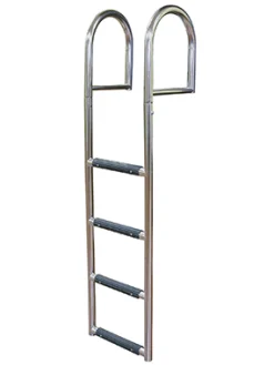 JIF Marine Ladders-Stationary Stainless Steel Dock Ladder - 5 Step