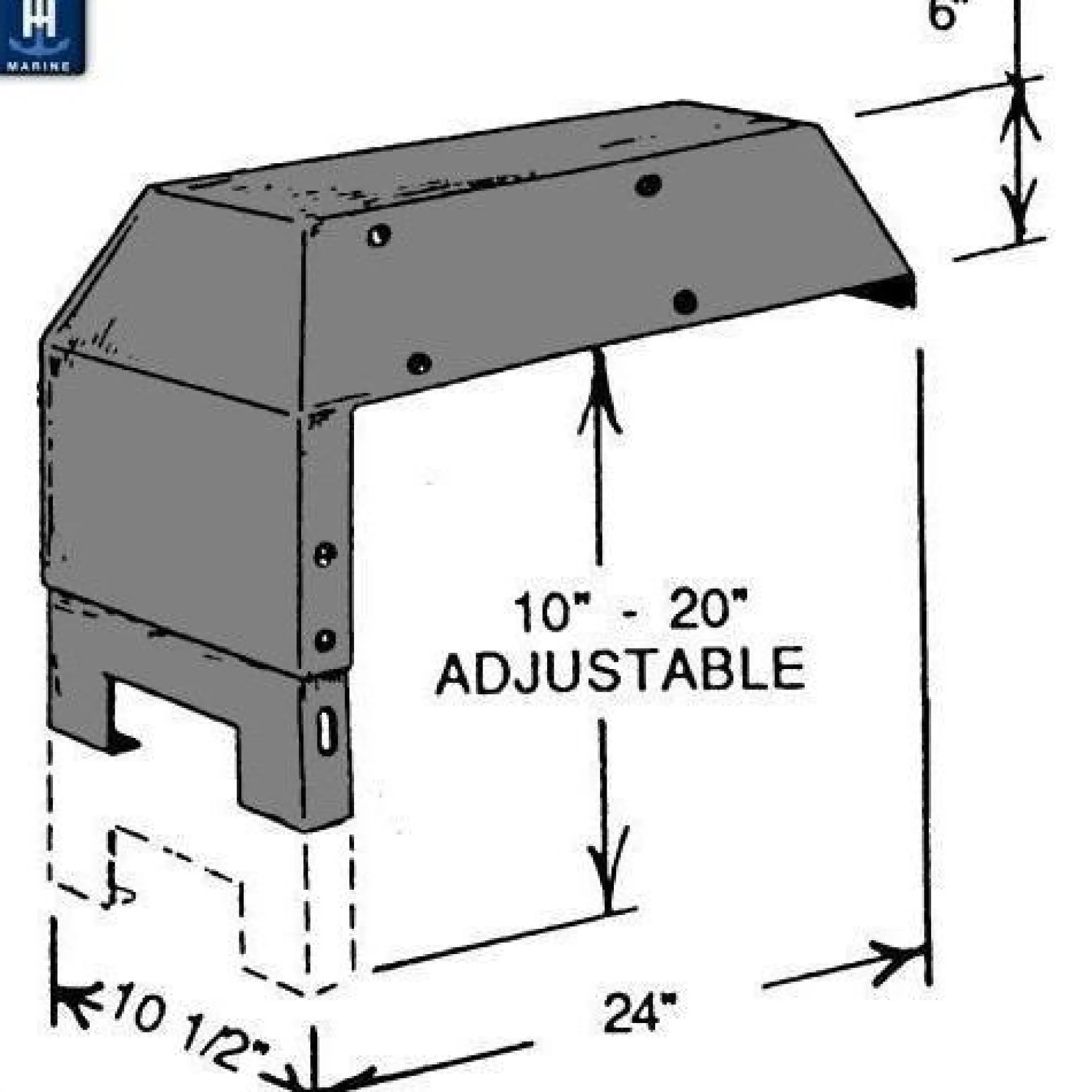 T-H Marine Boating Accessories-Steering Console Mount for Boats