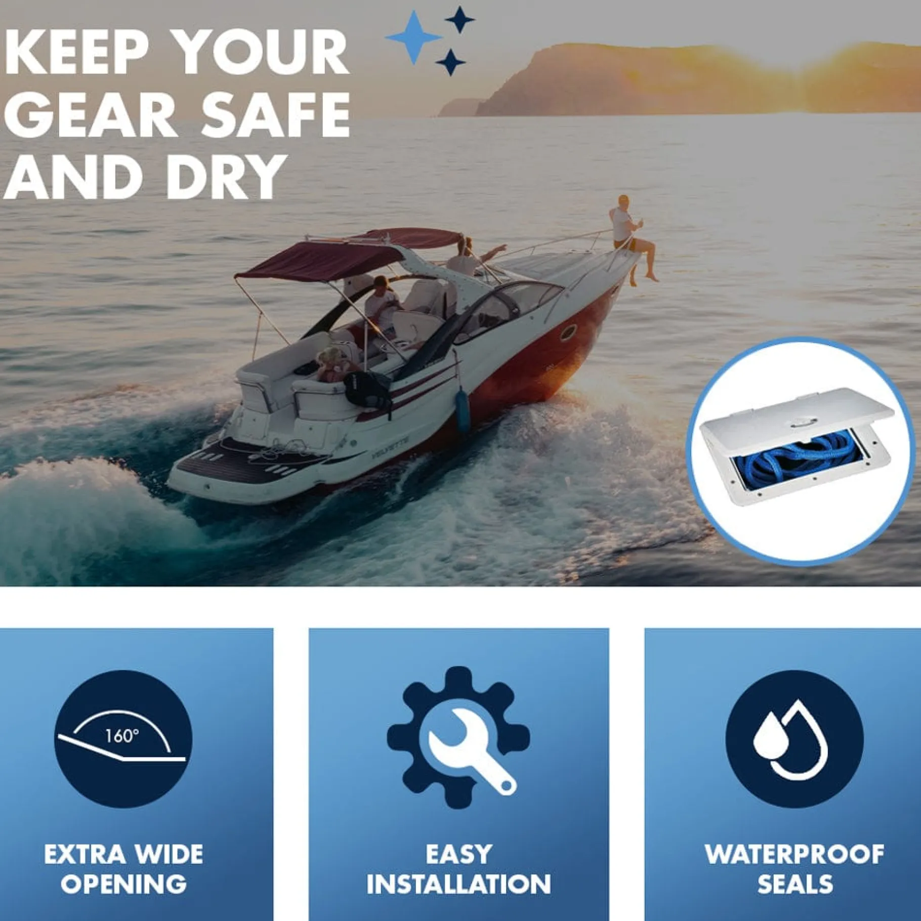 T-H Marine Organization|Hatches, Plates & Lids-Sure-Seal Hatches - Non-Locking