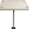 JIF Marine Ladders-Surface Mounted Rectangular Boat Table Top Kit - Ivory