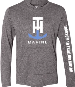 T-H Marine Hoodies-Hooded Front Pocket Performance Tee
