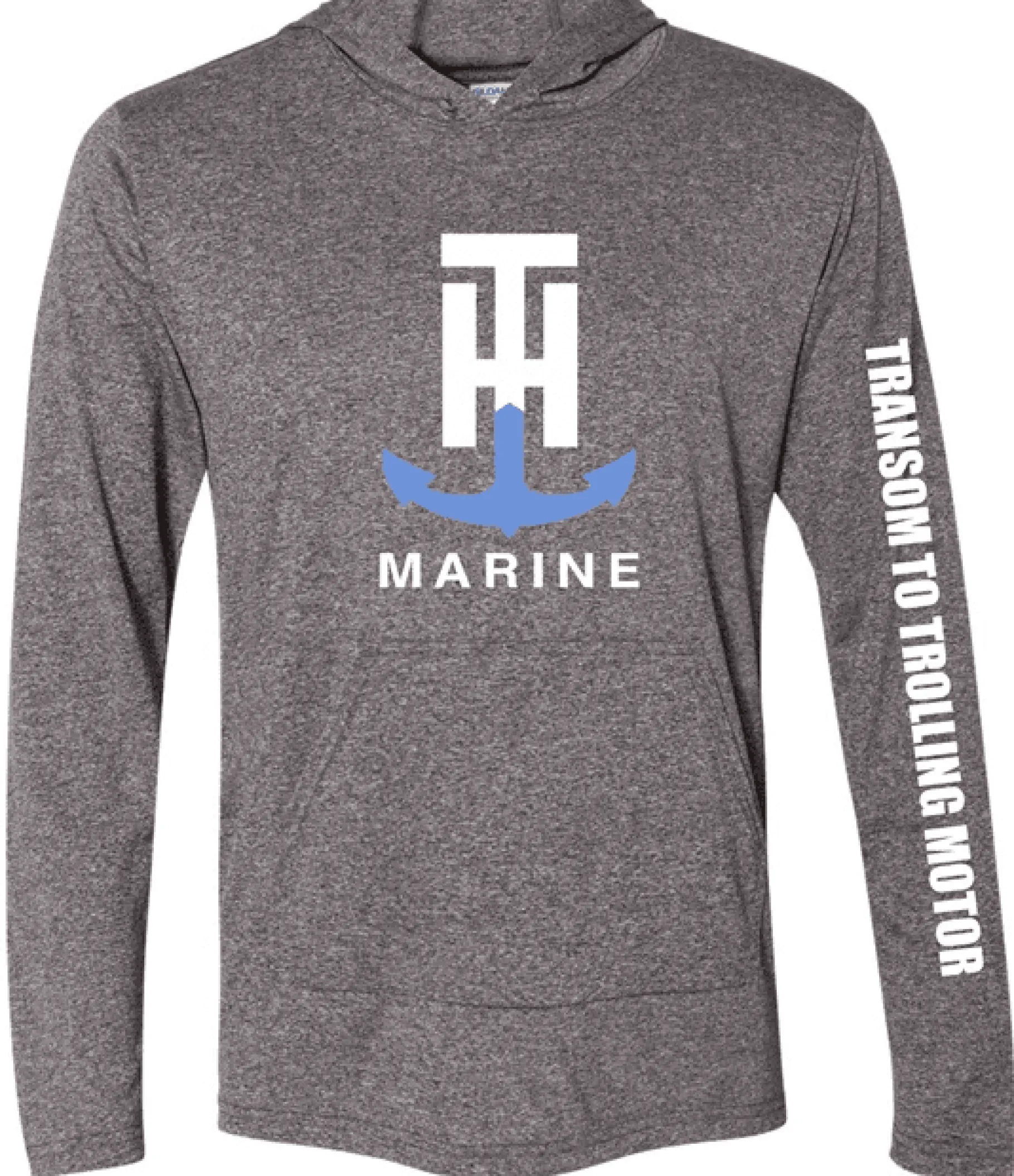 T-H Marine Hoodies-Hooded Front Pocket Performance Tee