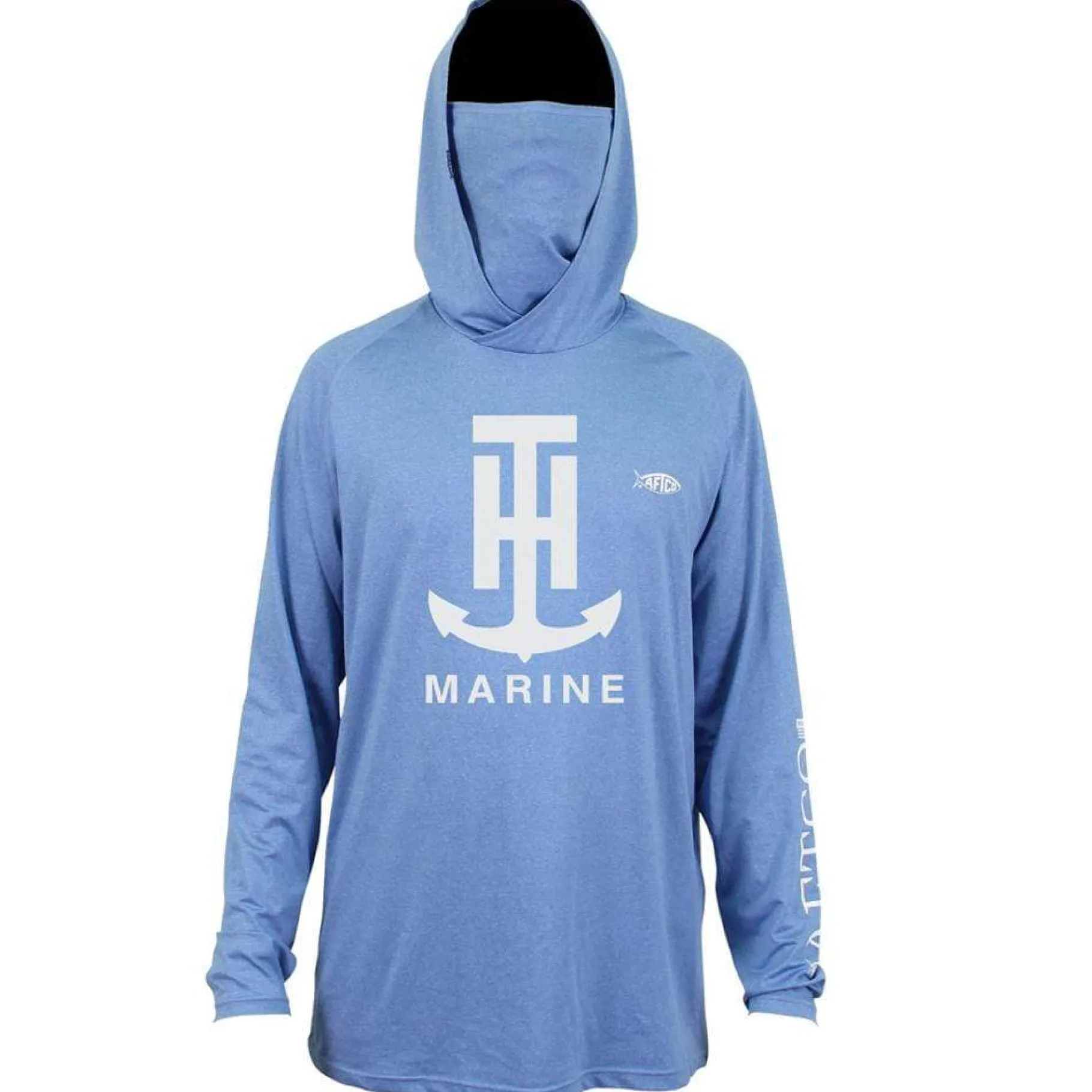 T-H Marine Hoodies-Logo YUREI AIROMESH® HOODED LS PERFORMANCE SHIRT