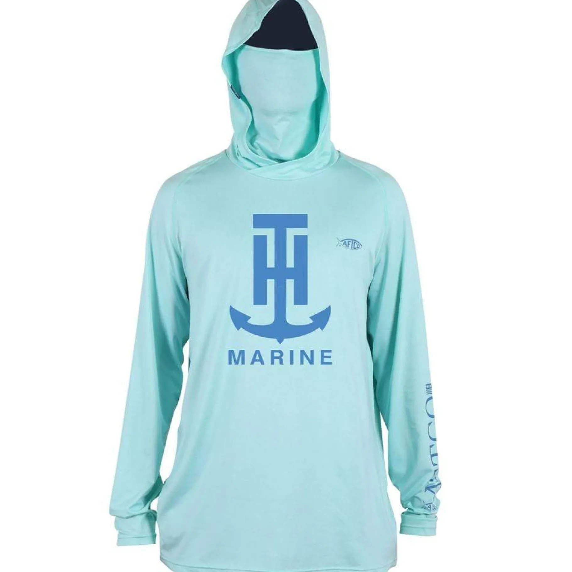 T-H Marine Hoodies-Logo YUREI AIROMESH® HOODED LS PERFORMANCE SHIRT